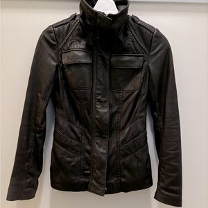 Danielle Leather Jacket, XXXS